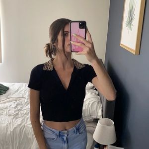 Brandy Melville Cropped Shirt
